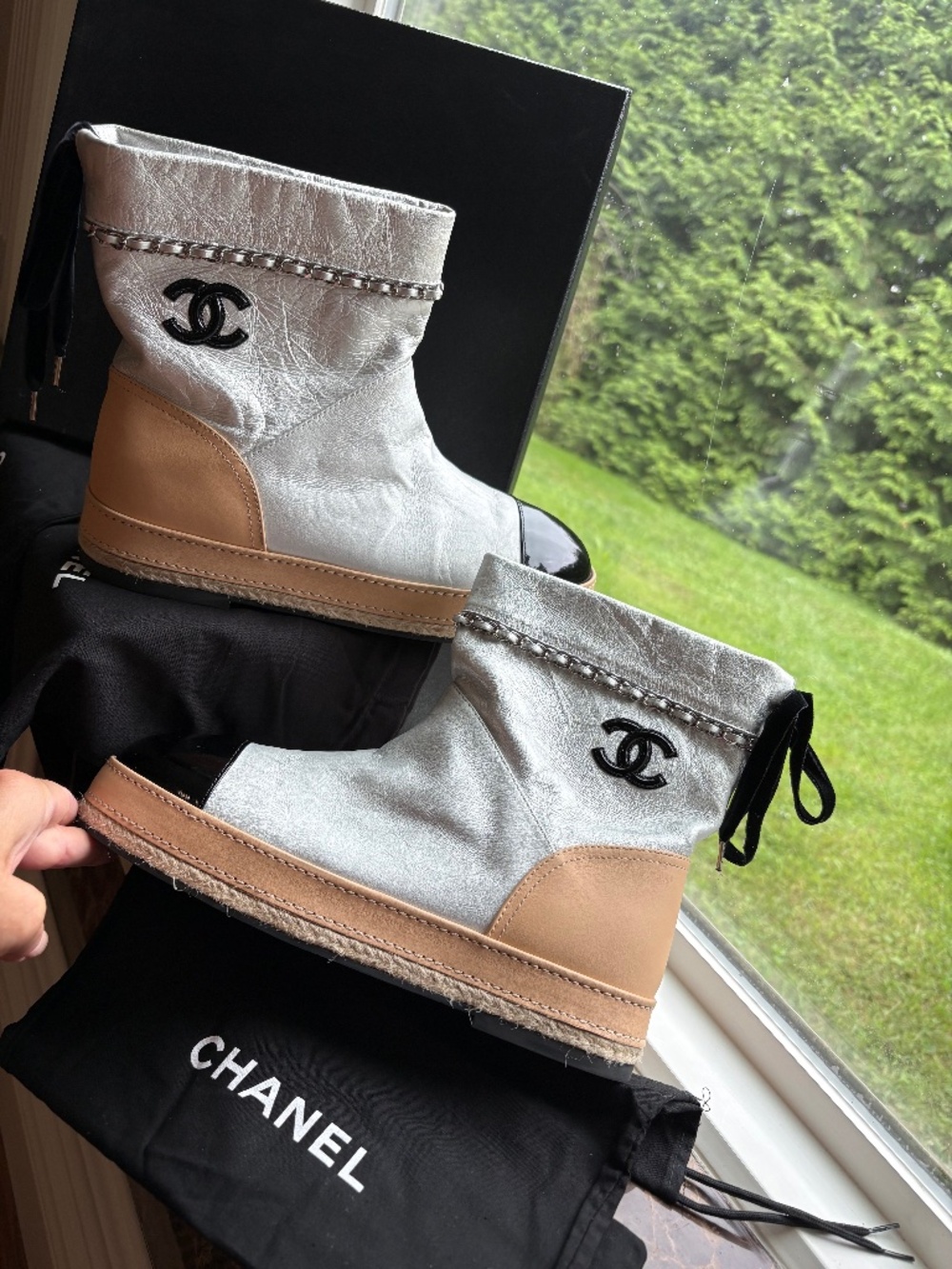 🔥Chanel Leather Boots !!!